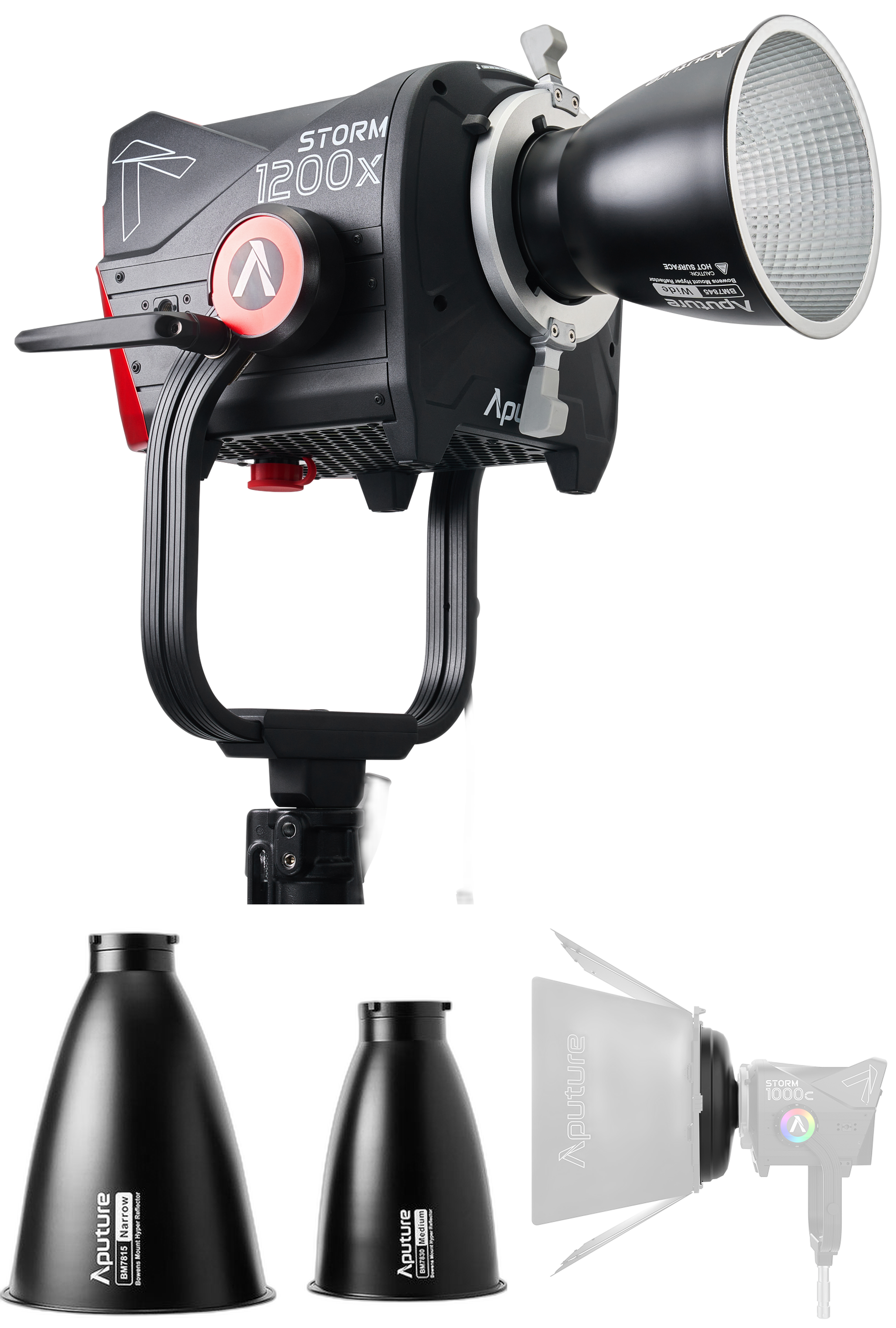 STORM 1200x bundle with free Reflector Kit and Barn Doors