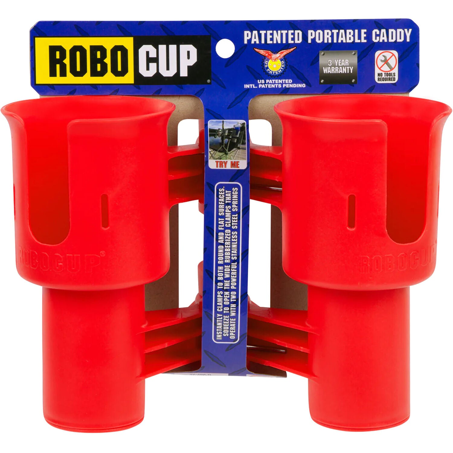 Robocup RoboCup Clamp-On Dual Cup Holder (Red) - Film Gear Canada