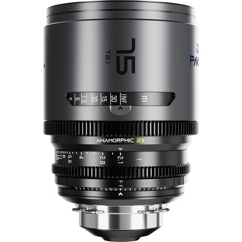 DZOFILM DZOFilm PAVO 75mm T2.1 2x Anamorphic Prime Lens (Blue Coating, PL/EF Mount, Feet) - Film Gear Canada