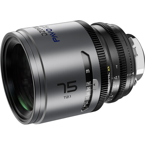 DZOFILM DZOFilm PAVO 75mm T2.1 2x Anamorphic Prime Lens (Blue Coating, PL/EF Mount, Feet) - Film Gear Canada