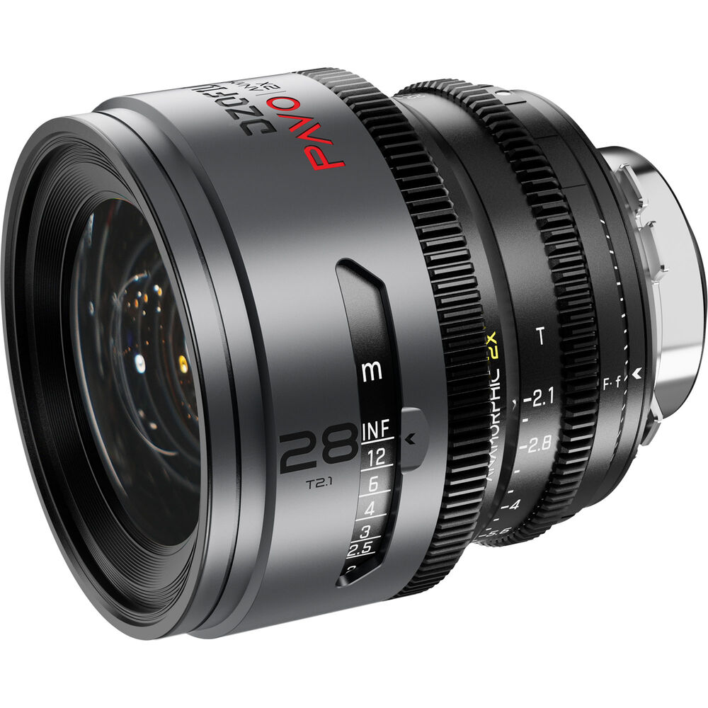 DZOFILM DZOFilm PAVO 2x Anamorphic 6-Lens Set (Neutral Coating, PL/EF Mount, Feet) - Film Gear Canada