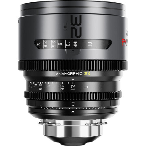 DZOFILM DZOFilm PAVO 2x Anamorphic 32/55 T2.1 & 100mm T2.4 3-Lens Set (Neutral Coating, PL/EF Mount, Feet) - Film Gear Canada