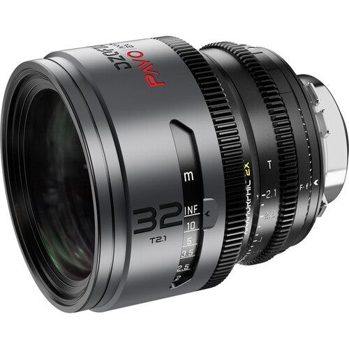 DZOFILM DZOFilm PAVO 2x Anamorphic 32/55 T2.1 & 100mm T2.4 3-Lens Set (Neutral Coating, PL/EF Mount, Feet) - Film Gear Canada