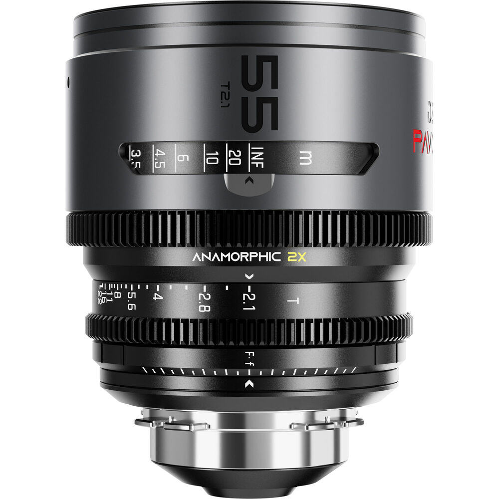 DZOFILM DZOFilm PAVO 55mm T2.1 2x Anamorphic Prime Lens (Neutral Coating, PL/EF Mount, Feet) - Film Gear Canada