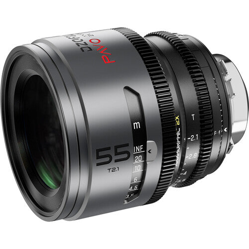 DZOFILM DZOFilm PAVO 55mm T2.1 2x Anamorphic Prime Lens (Neutral Coating, PL/EF Mount, Feet) - Film Gear Canada