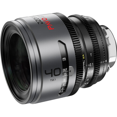DZOFILM DZOFilm PAVO 2x Anamorphic 28/40/75mm T2.1 3-Lens Set (Neutral Coating, PL/EF Mount, Feet) - Film Gear Canada