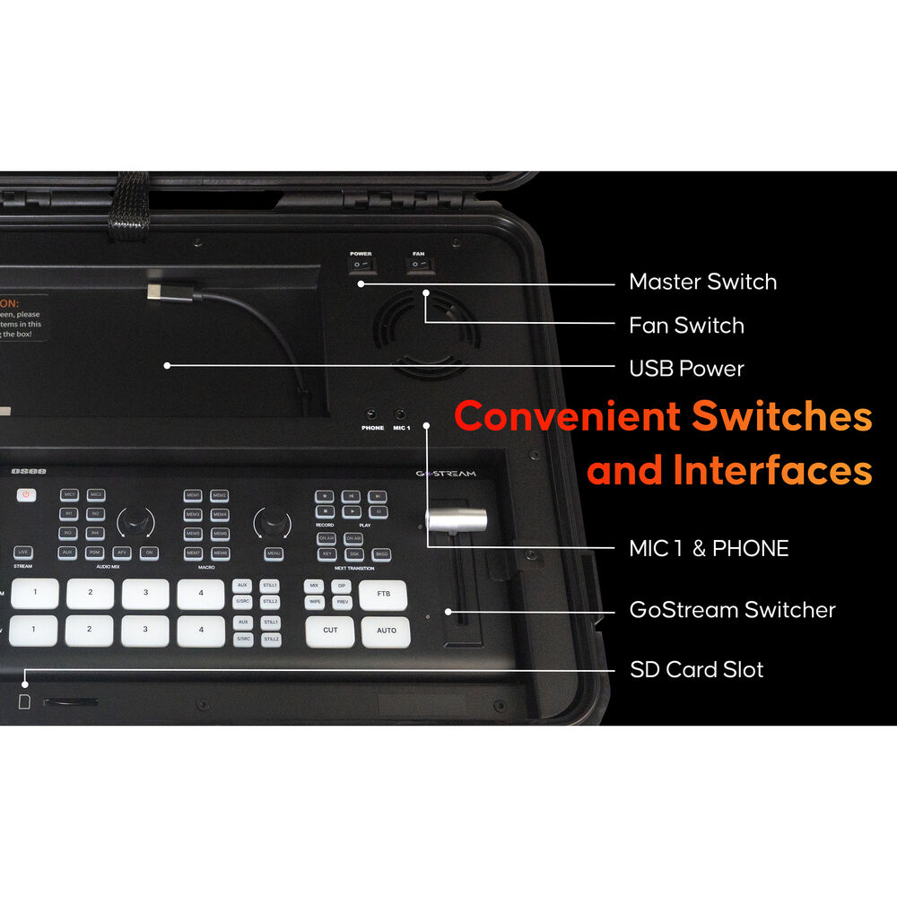 OSEE GoStream Duet Kit SDI/HDMI/NDI Live Streaming Video Switcher/Recorder Kit