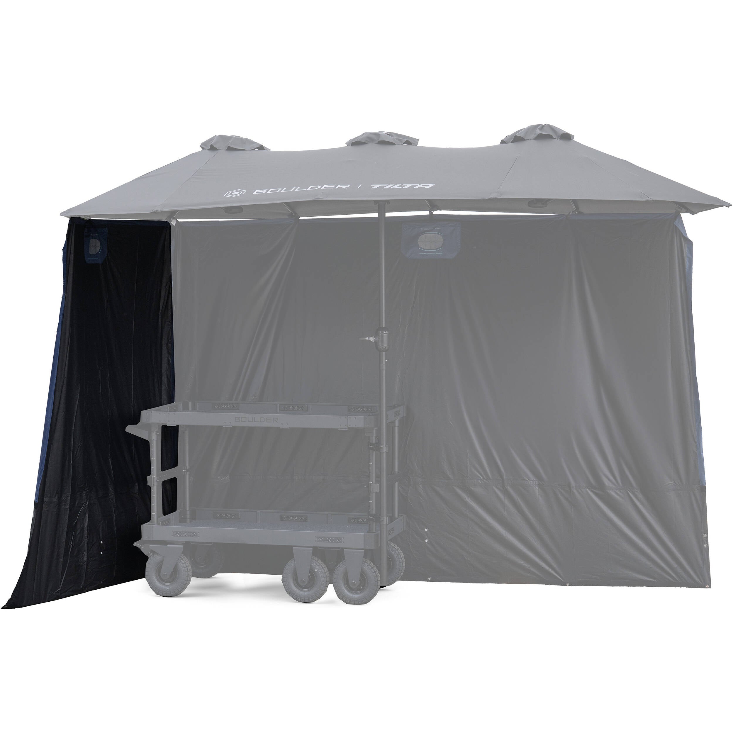 Tilta Tilta Sunshade for Boulder Camera Cart Extended Umbrella (2-Panel, Black) - Film Gear Canada