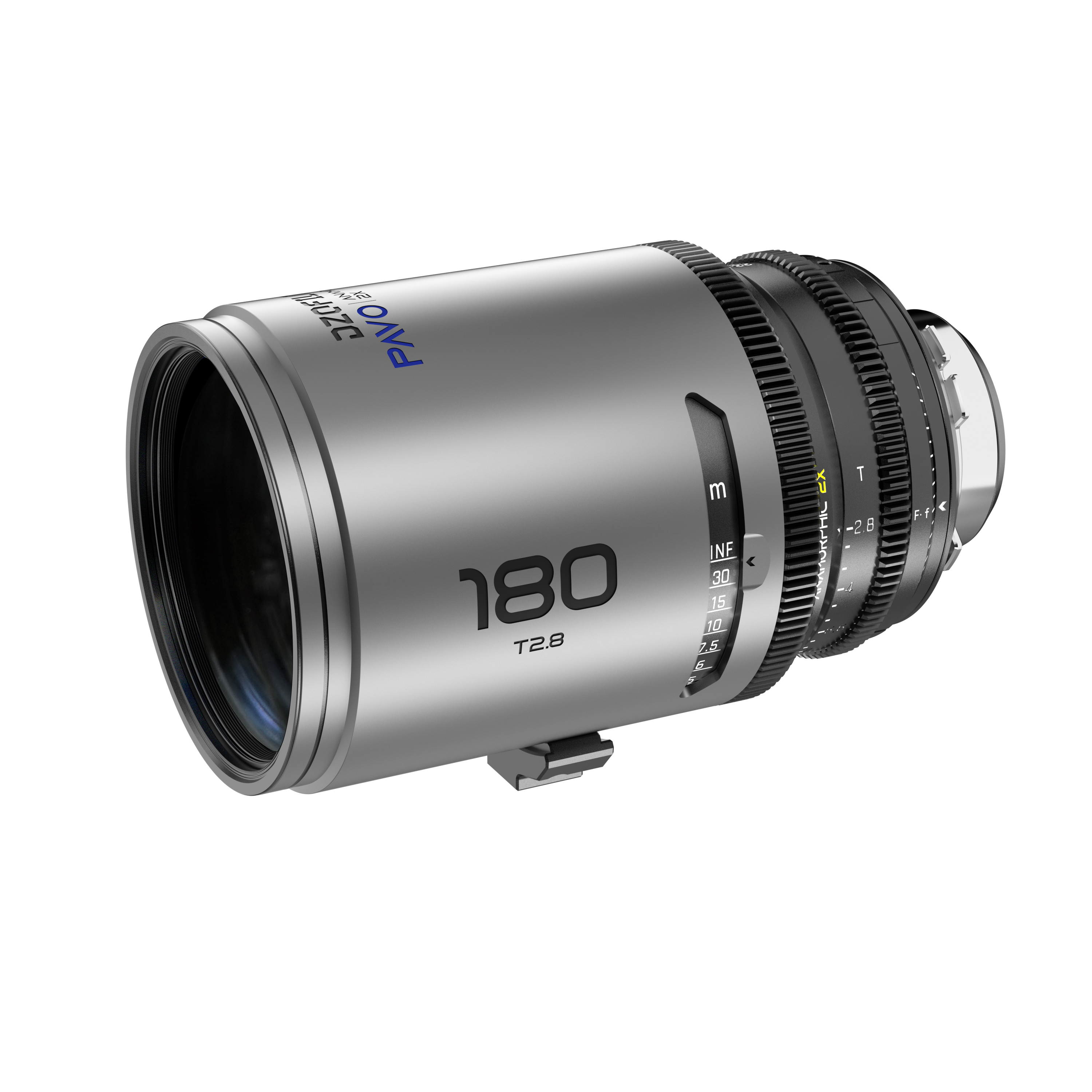 DZOFILM DZOFILM Pavo 2x Anamorphic Prime 180mm Blue Coating (PL&EF mount, feet) - Film Gear Canada