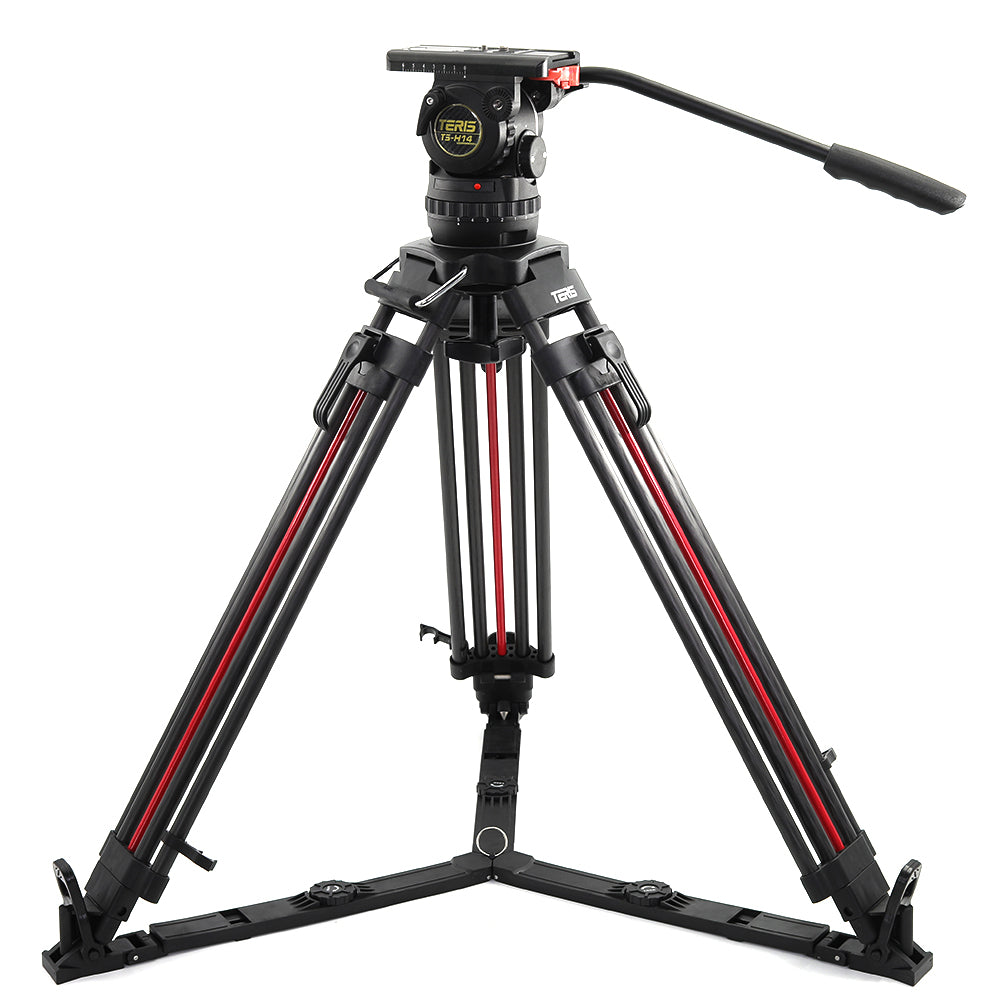 Teris TS-H14CF-Q Fluid Head Tripod System 100mm 14KG/31lb payload