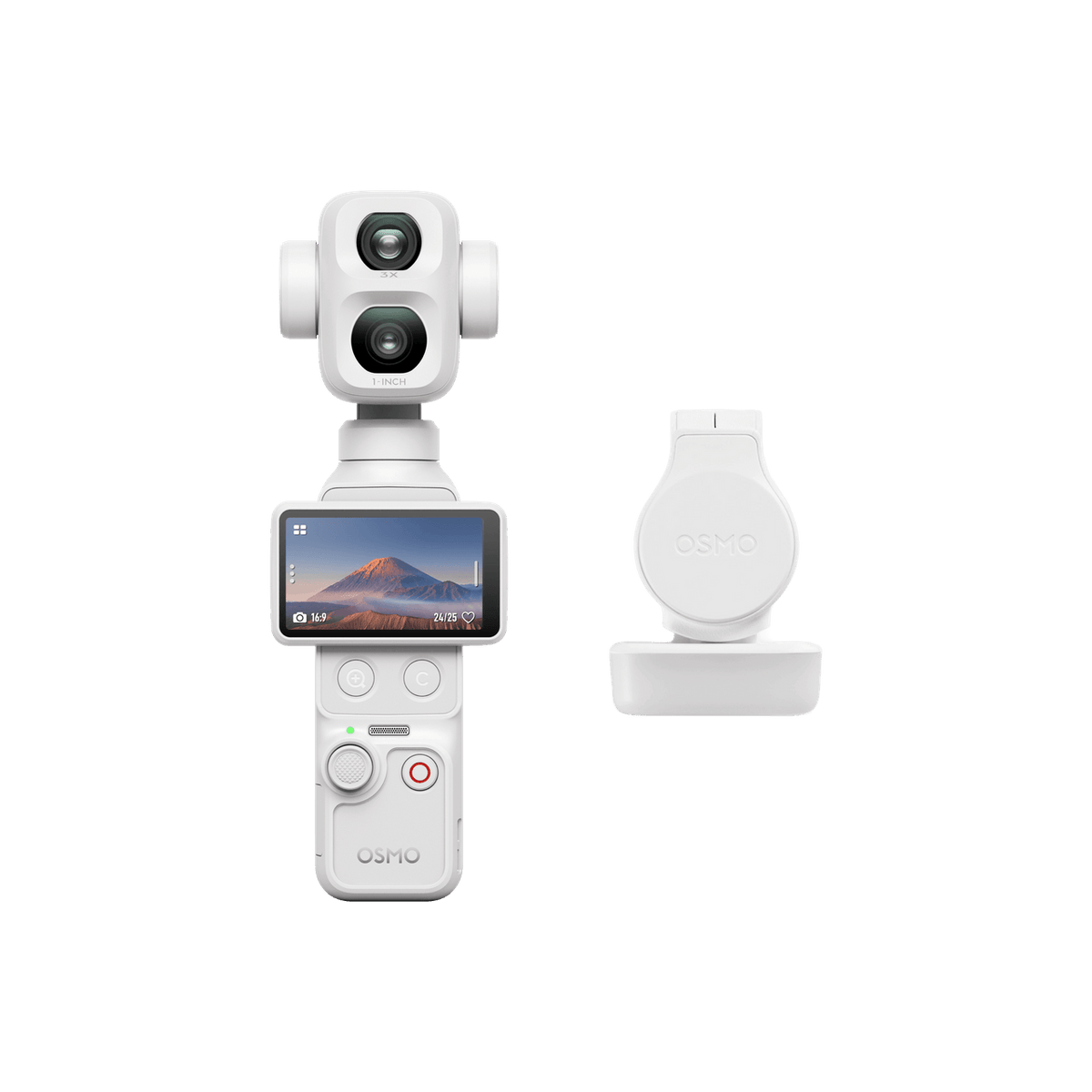 Osmo Pocket 4P Standard Combo Pearl White dual-lens pocket gimbal camera