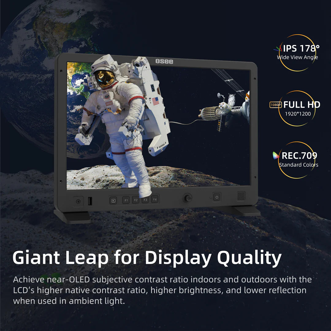 Osee Mega 15S Camera Field Monitor 15.4'' 1500 nits Color Self-Calibration