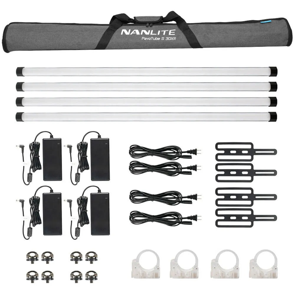 Nanlite Pavotube II 30XR Tube Light (4ft) - 4 Light Kit