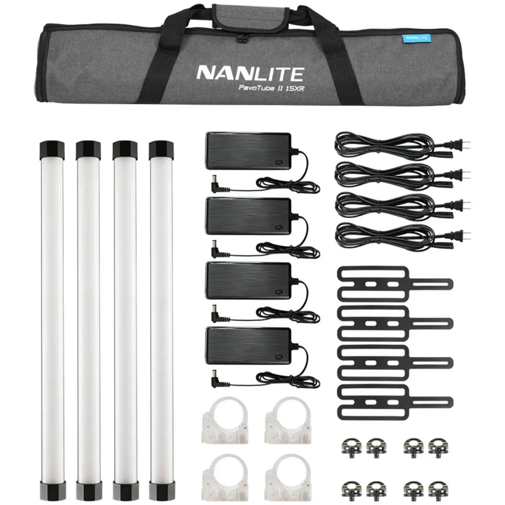 Nanlite Pavotube II 15XR Tube Light (2ft) - 4 Light Kit