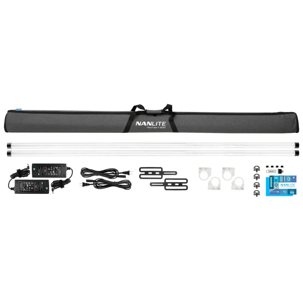 Nanlite PavoTube II 60XR LED Tube Light (8ft) - 2 Light Kit
