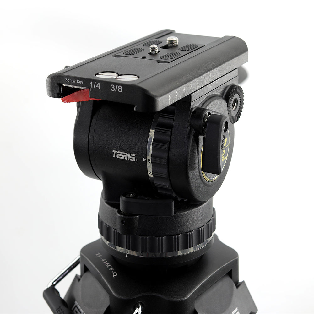 Teris TS-H12CF-Q Fluid Head Tripod System 75mm 12KG/26.5lb payload