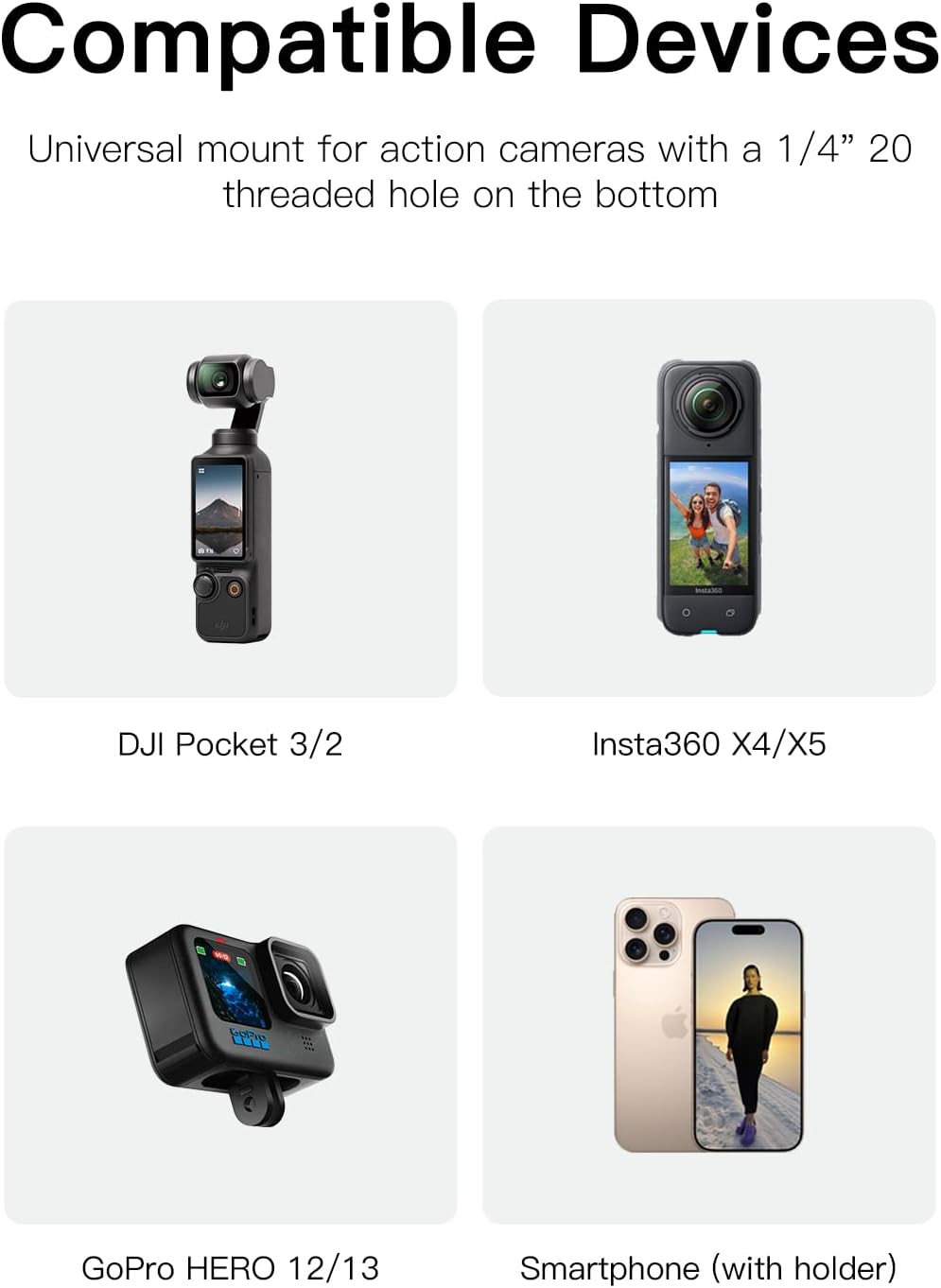 Movmax Blade Arm for DJI Pocket 3 with Electric Suction Cup