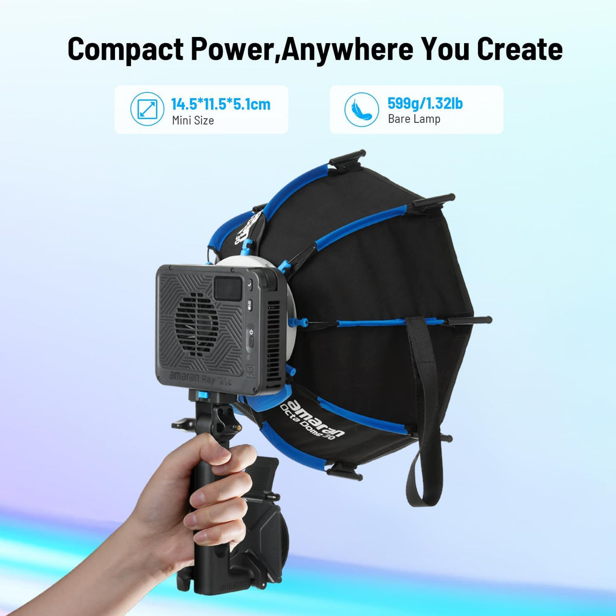 amaran Ray 120c: Compact Power, Anywhere You Create