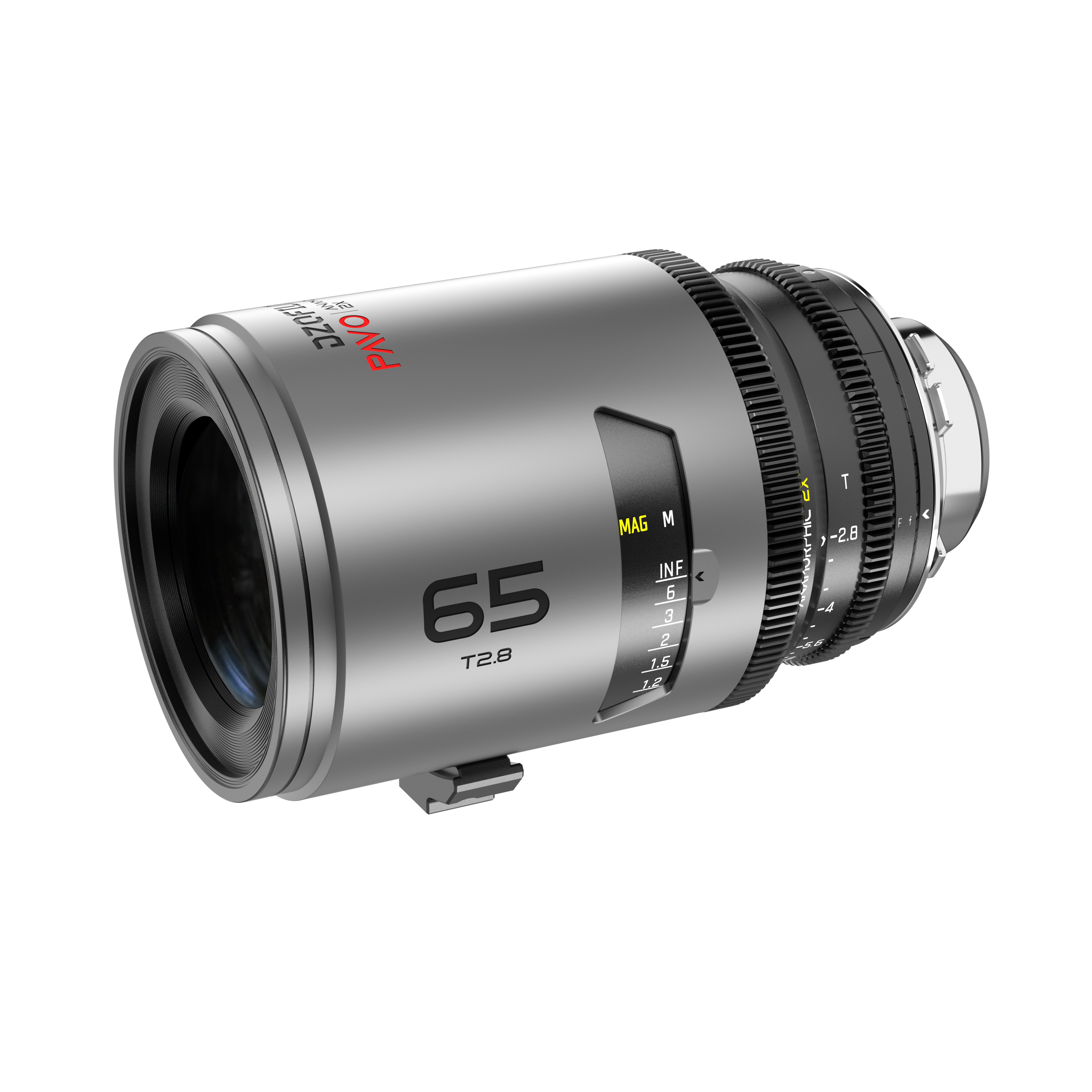 DZOFILM DZOFILM Pavo 2x Anamorphic Prime 65mm Macro T2.8 Neutral Coating (PL&EF mount, feet) - Film Gear Canada