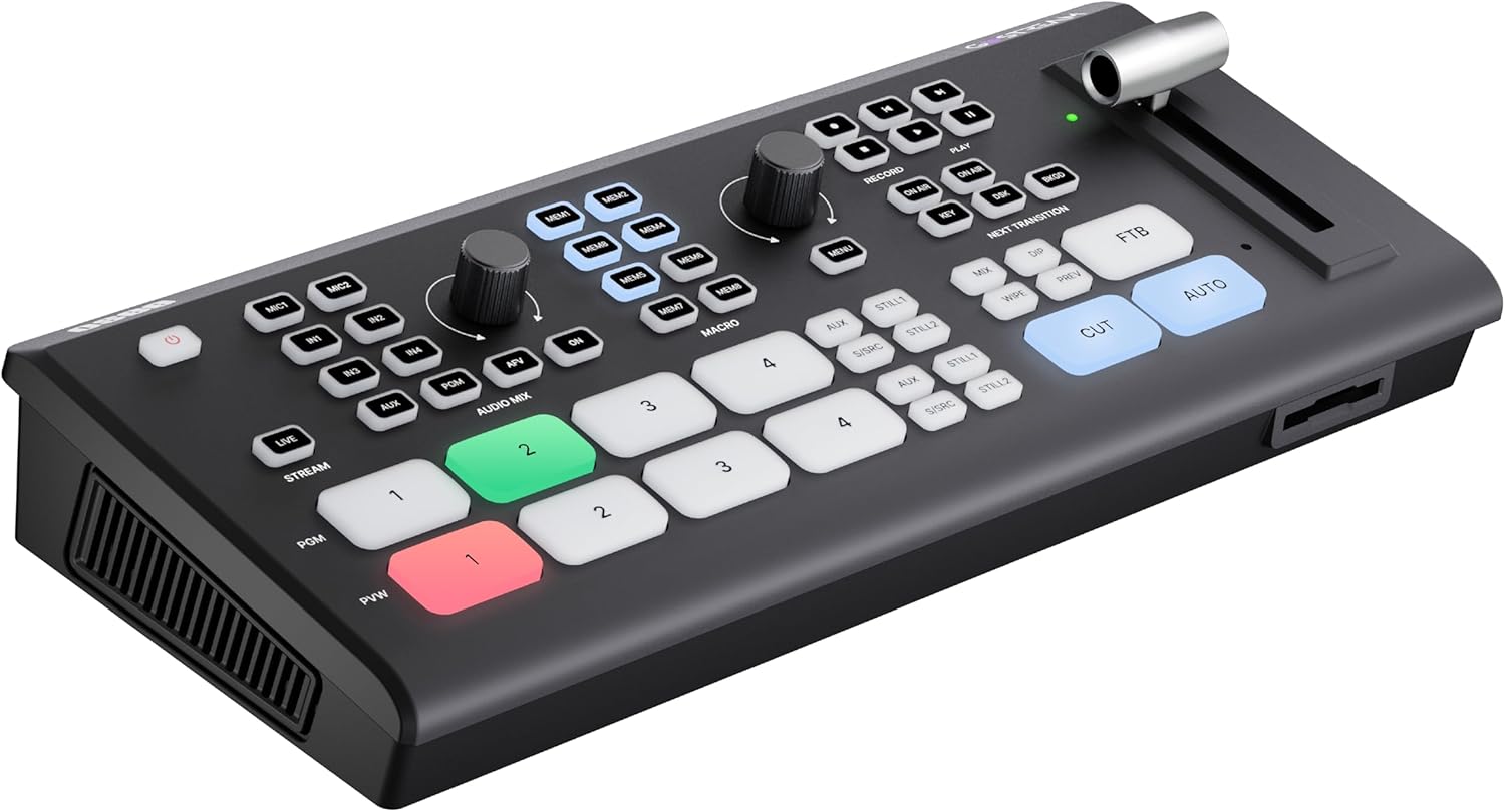 Osee GoStream Deck - HDMI Video Switcher & Live Broadcast Mixer | All-in-One Professional Streaming Solution