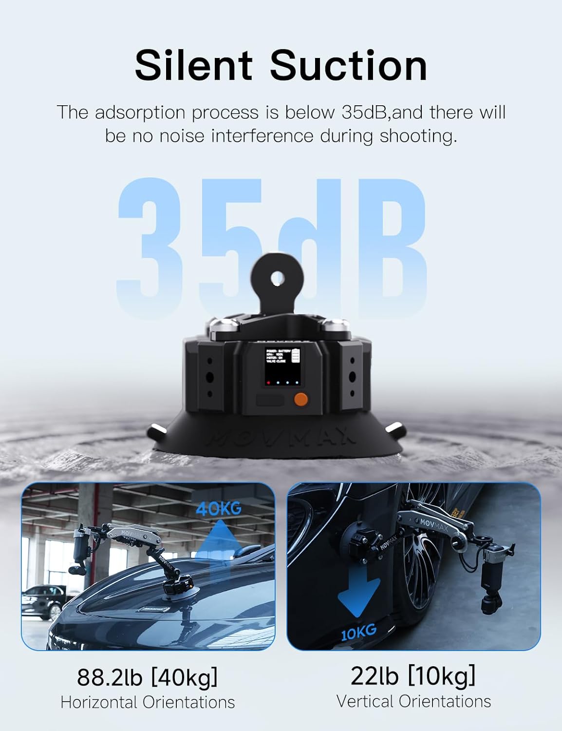 Movmax Blade Arm for DJI Pocket 3 with Electric Suction Cup