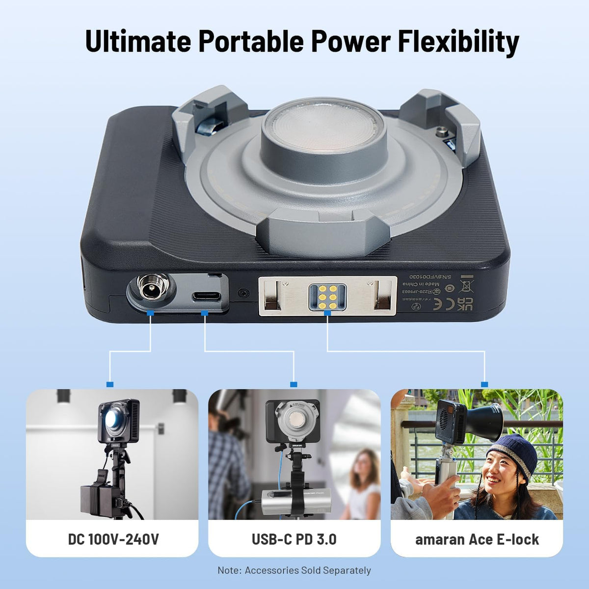 amaran Ray 120c: Ultimate Portable Power Flexibility