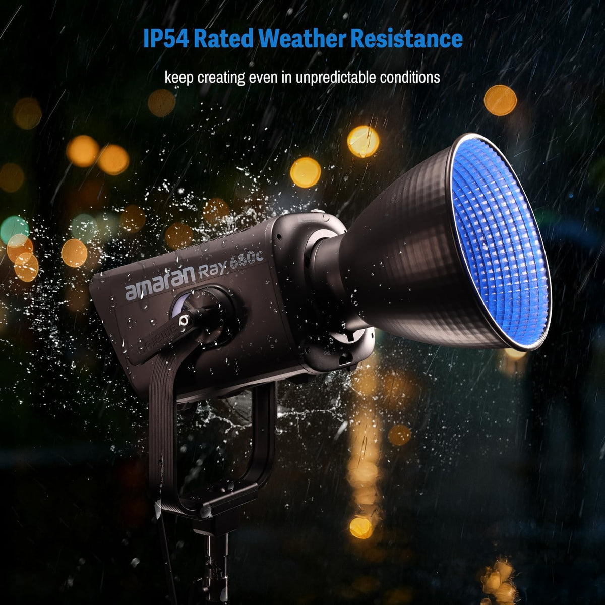amaran Ray 660c: IP54 Rated Weather Resistance