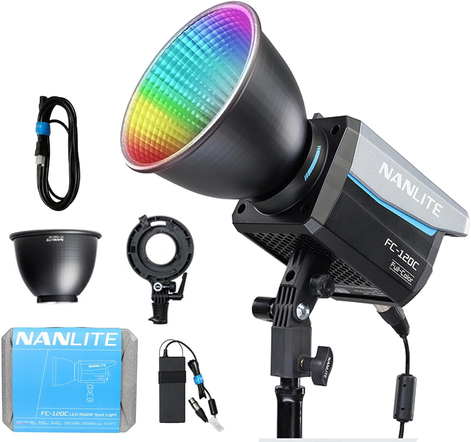 TA Camera: Đèn LED Nanlite FC-500C RGBW - LED Spotlight - Chính Hãng