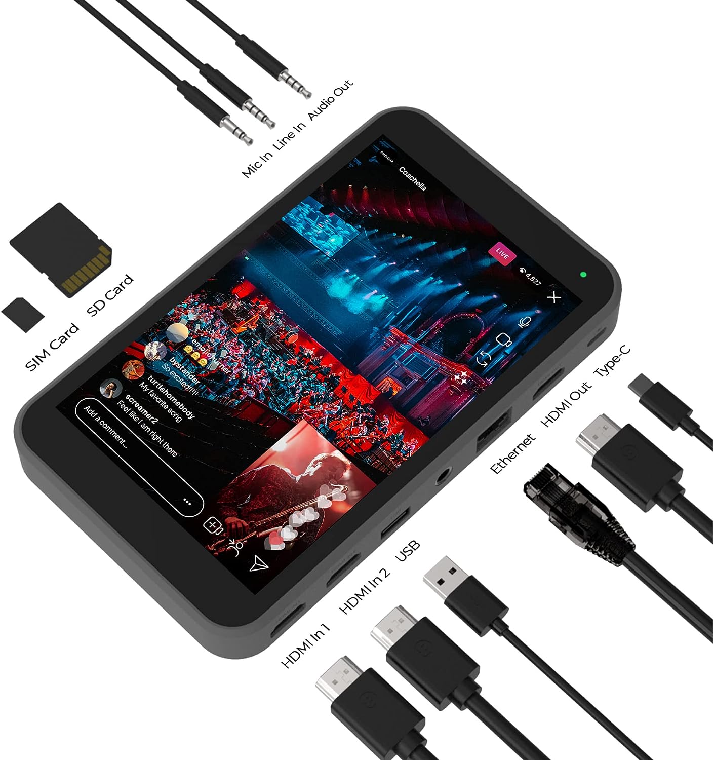 YoloLiv Instream Vertical Live Streaming Encoder and Monitor