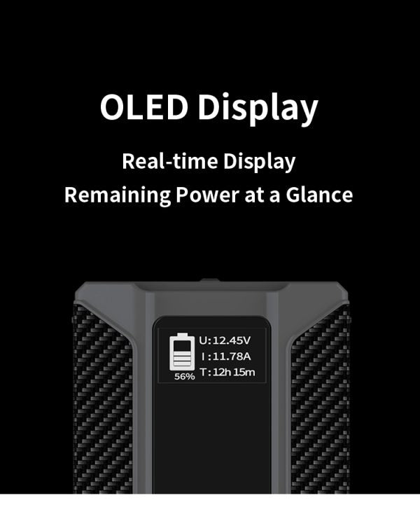 Rolux Dynasty II 99Wh V-Mount Battery USB-C Input/Output