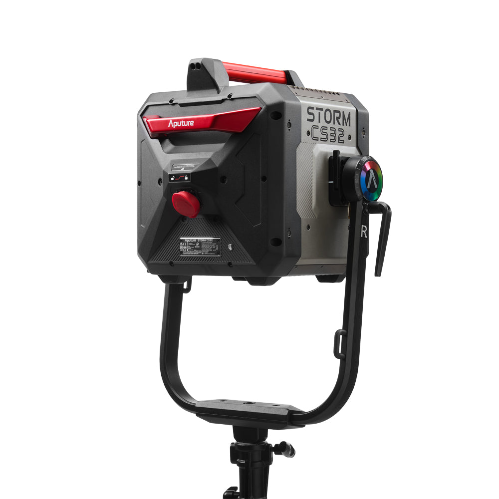 Aputure STORM CS32 bare lamp head rear three-quarter view