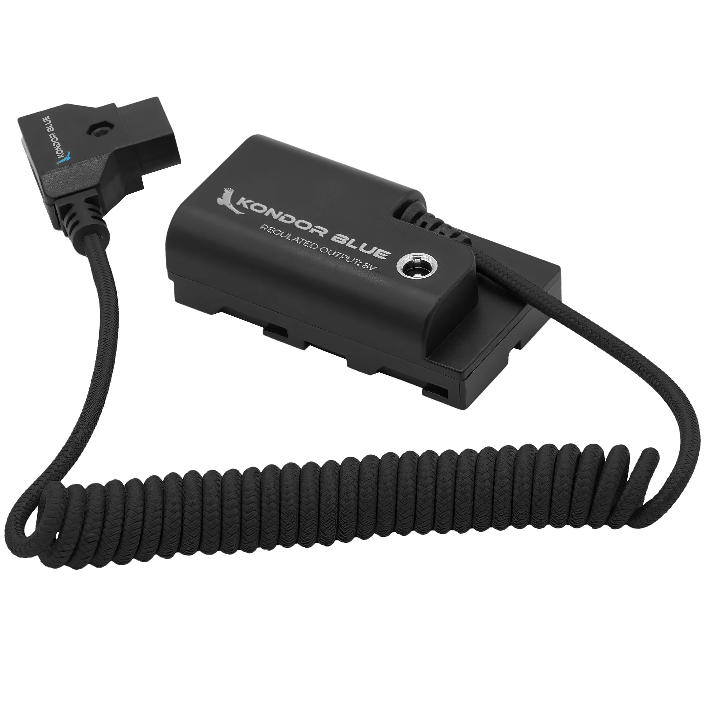 Kondor Blue D-Tap to Sony L-Series NPF Dummy Battery Cable (Raven Black)