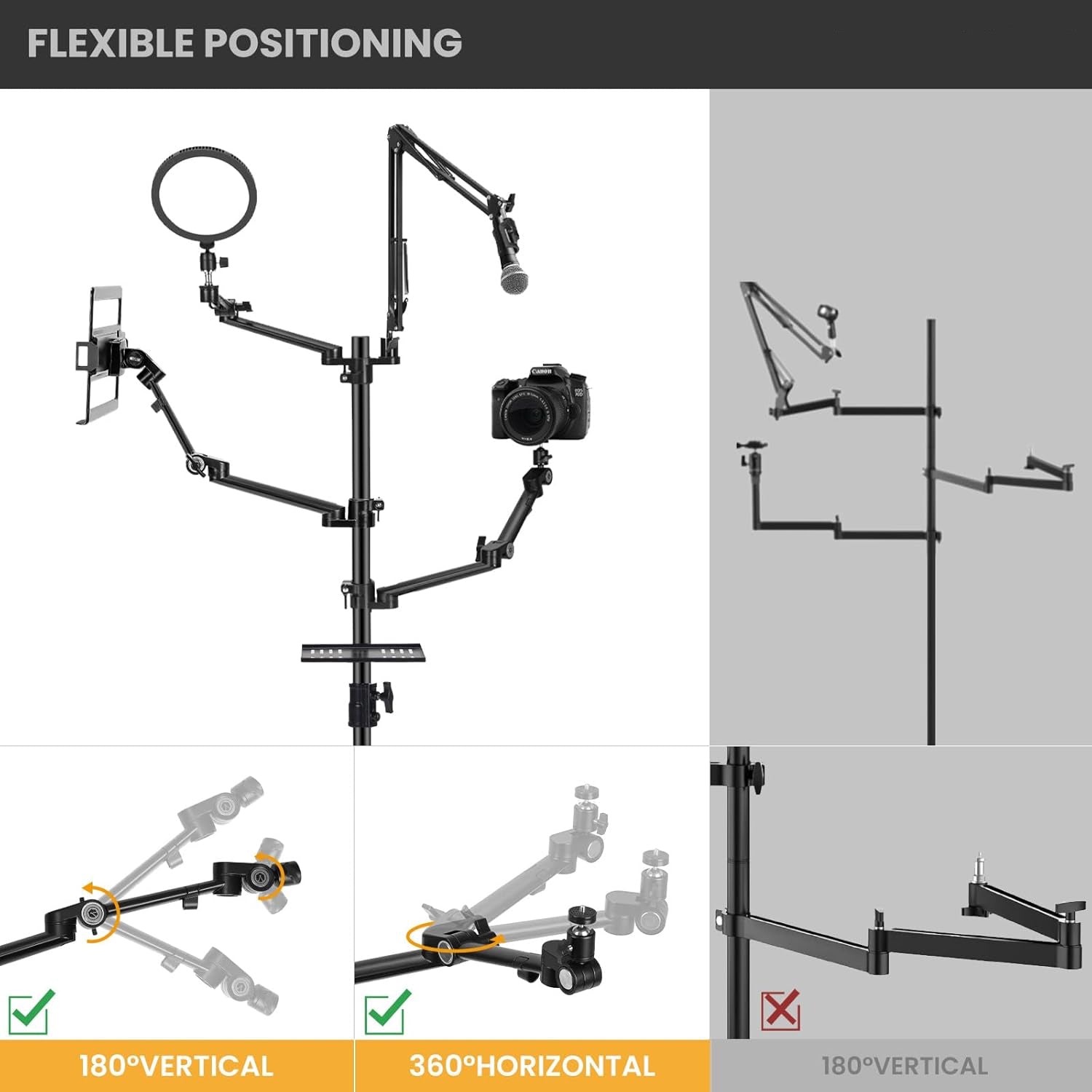 FPS 5-in-1 Mobile Studio Stand