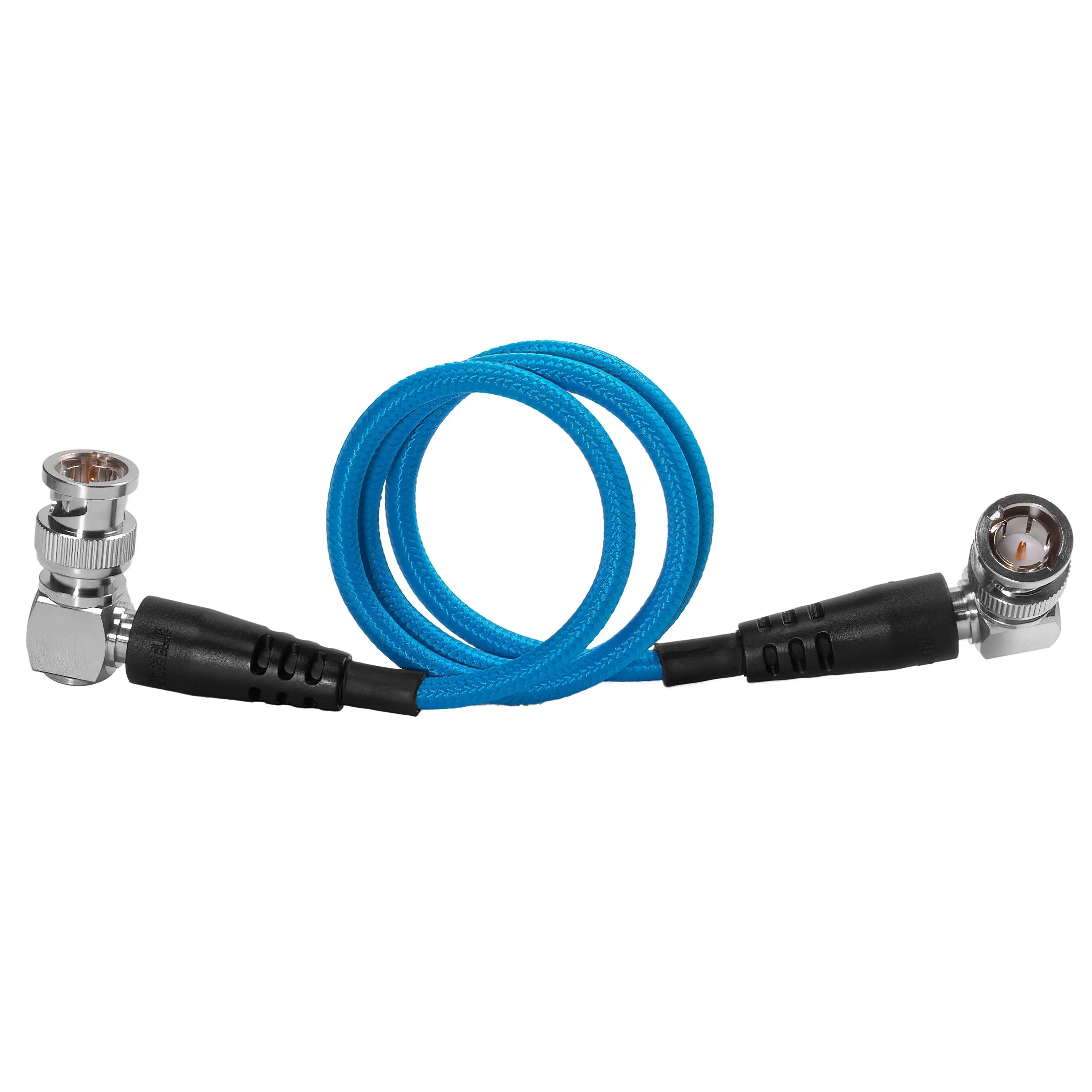 Kondor Blue 22" 12G SDI Right Angle Cable for 4K 60p Camera Monitors and Transmitters (Kondor Blue)