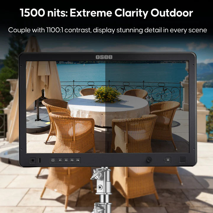 Mega 22S4 22“ Horizontal/Vertical Multi-View Production Monitor, 1500nits 3*4K60 + 3*3G-SDI Inputs Broadcast Monitor