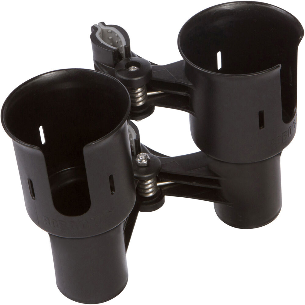 RoboCup Clamp-On Dual Cup Holder (Black)