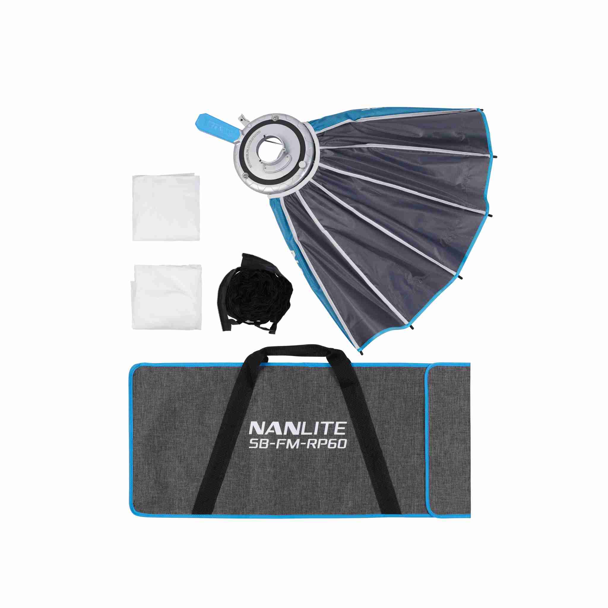 Nanlite Rapid 60 FM Mount Softbox with Grid official product image 6
