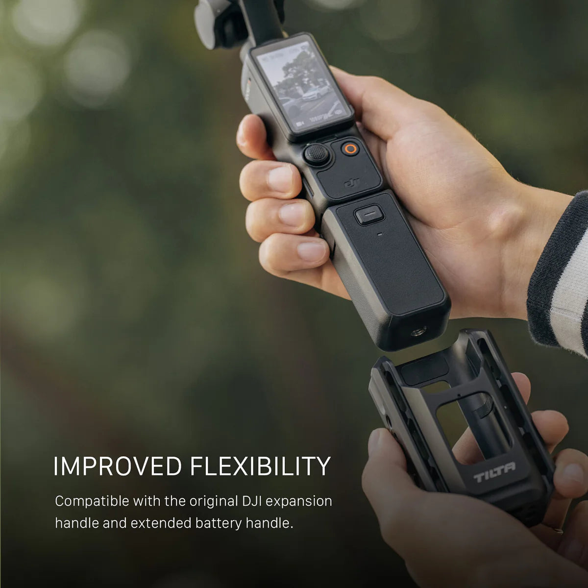 Tilta Accessory Mounting Expander for DJI Osmo Pocket 3 - Black