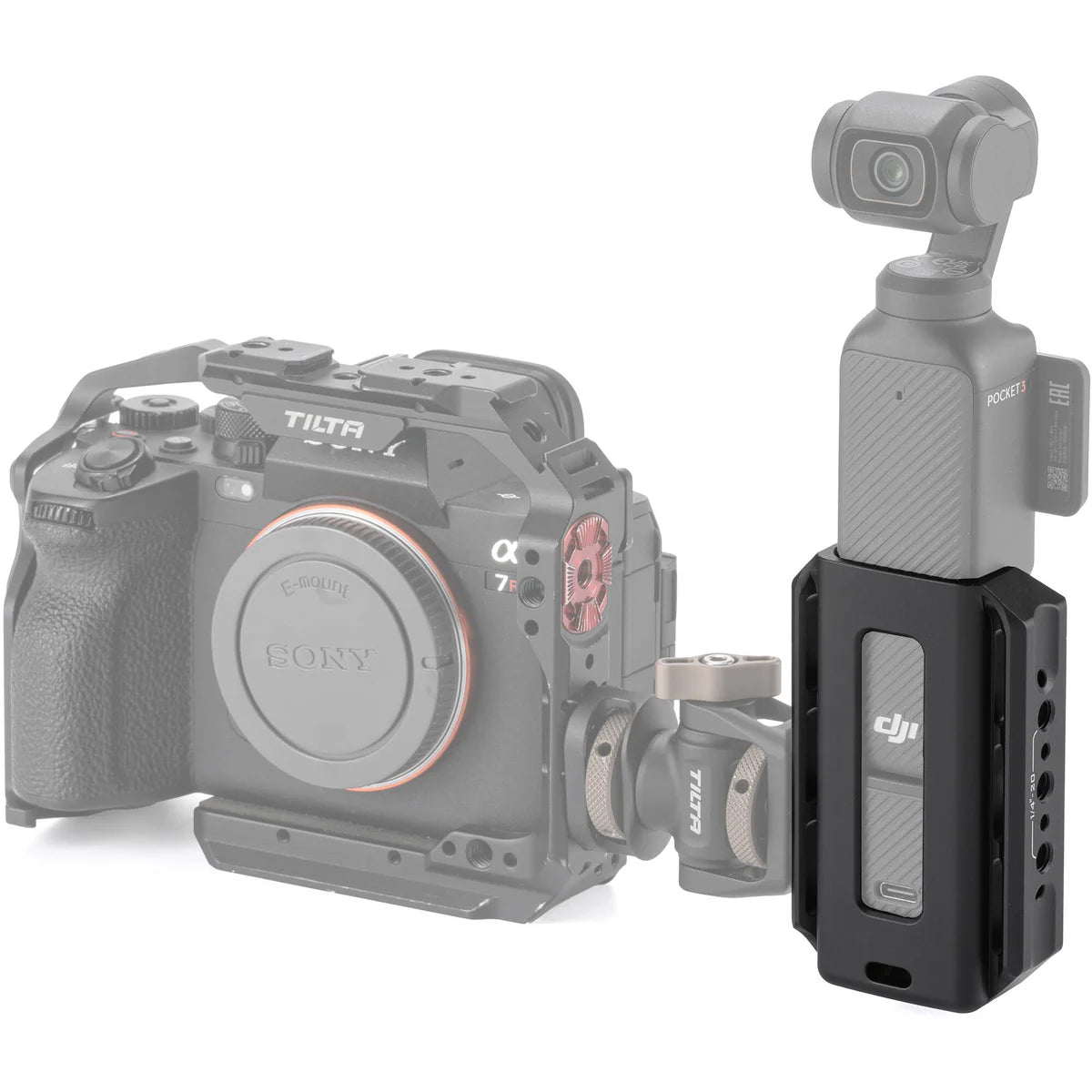 Tilta Accessory Mounting Expander for DJI Osmo Pocket 3 - Black