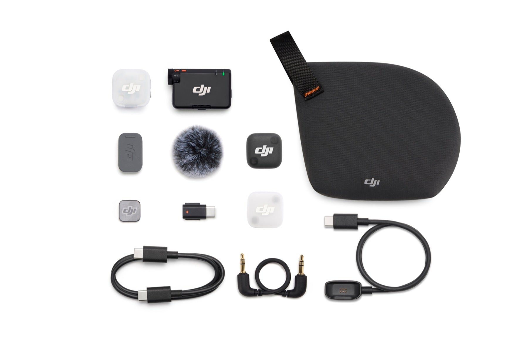 DJI Mic Mini 2 (1 TX + 1 RX) wireless microphone kit view 2 - Filmgear Canada