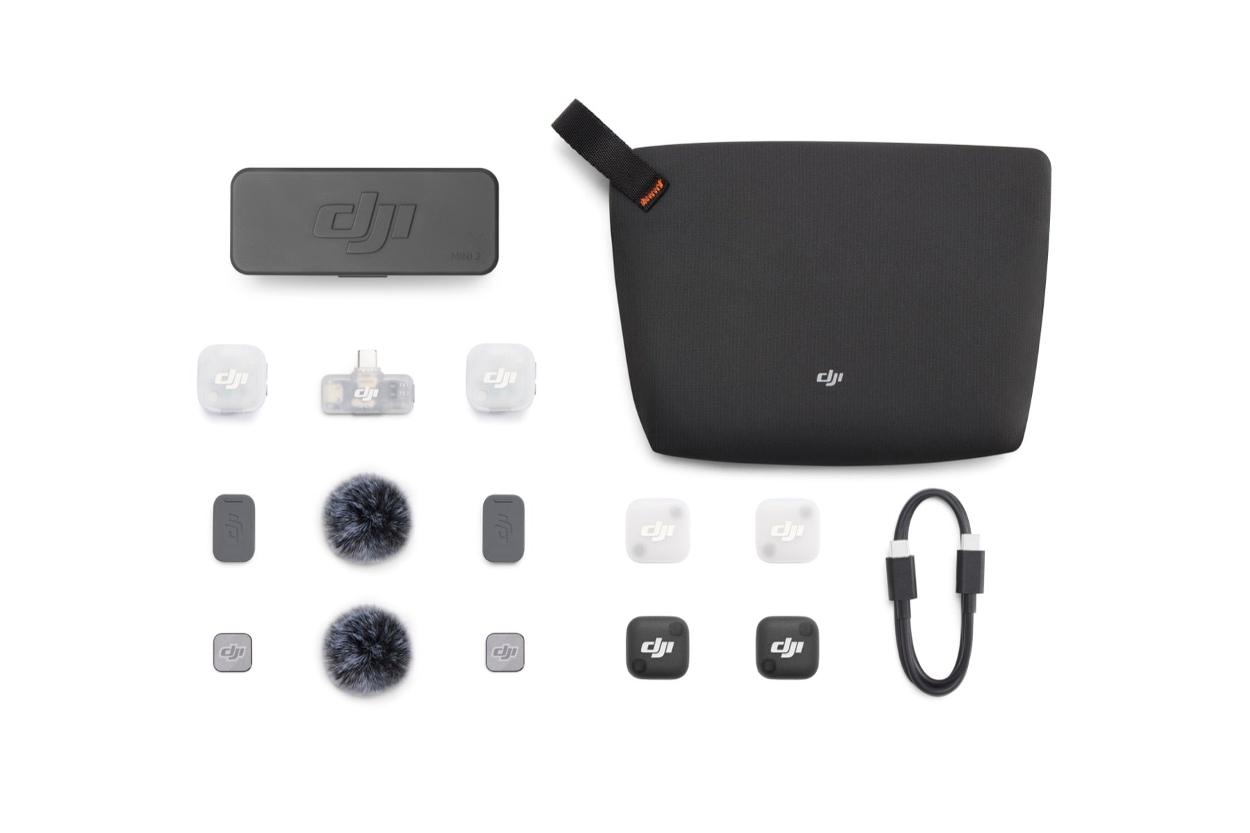 DJI Mic Mini 2 (2 TX + 1 Mobile RX + Charging Case) charging case kit view 5 - Filmgear Canada