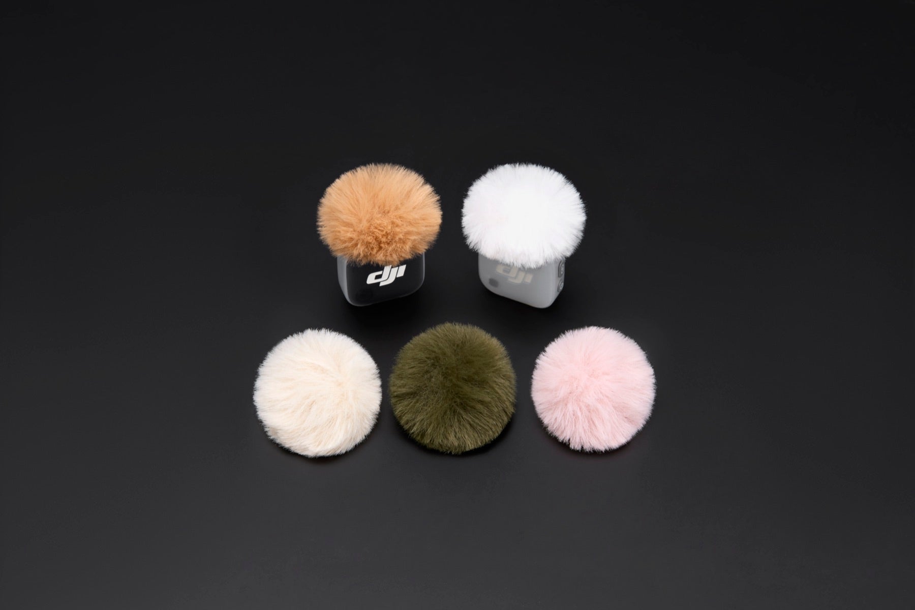 DJI Mic Mini 2 Multi-Color Windscreens multi-color windscreens view 2 - Filmgear Canada