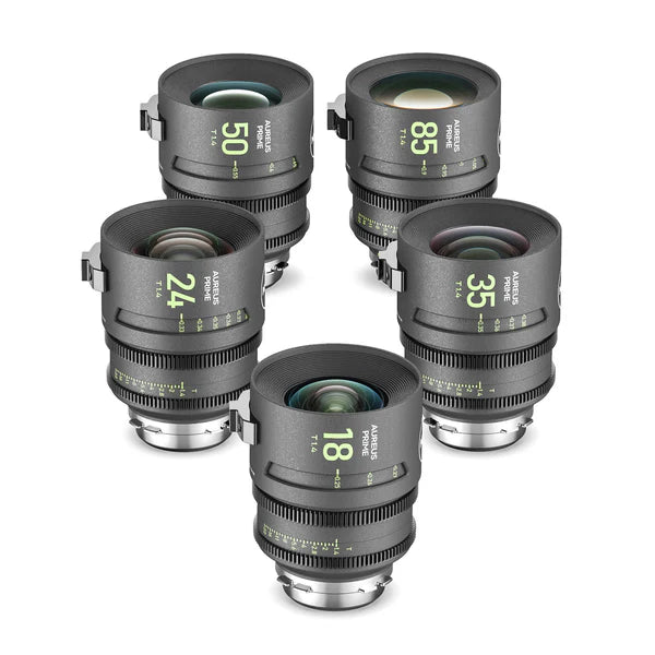 NiSi Aureus Prime Full-Frame Cine Lens 5-Lens Set (PL-mount)