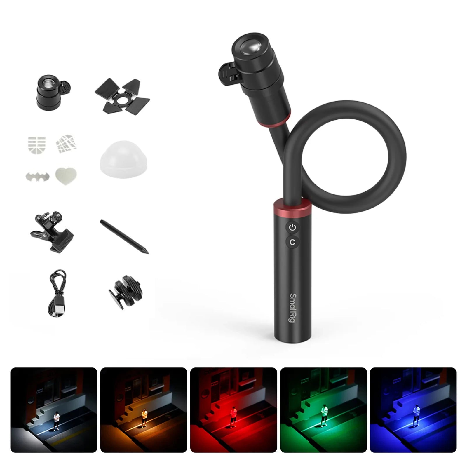 SmallRig SmallRig RM 03 Macro Photo LED Light for Mushrooms / Miniatures: 5 Colors CRI95, Flexible Arm, Diffuser 5480 - Film Gear Canada