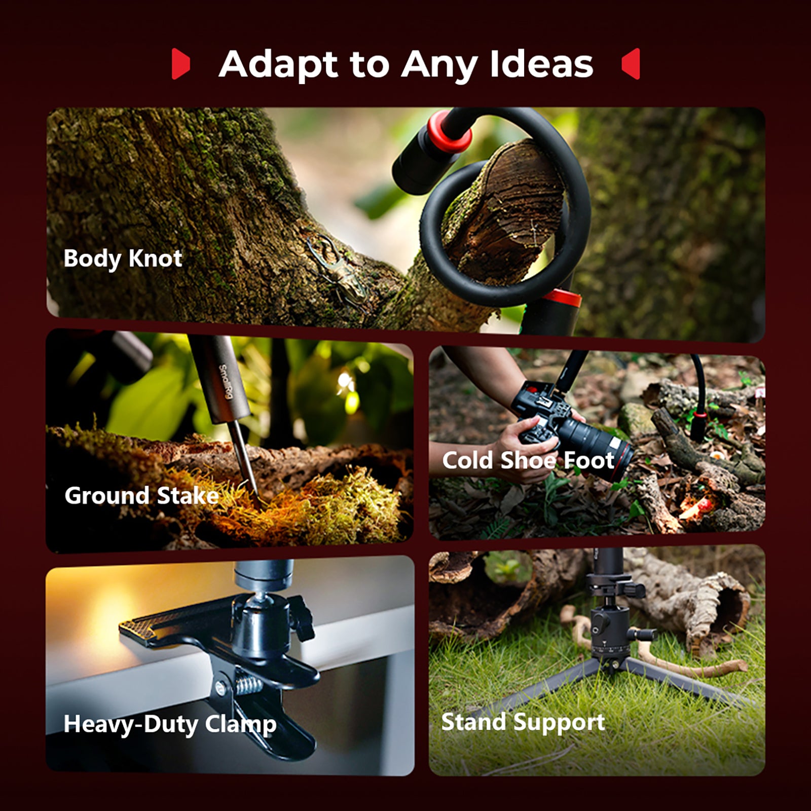 SmallRig SmallRig RM 03 Macro Photo LED Light for Mushrooms / Miniatures: 5 Colors CRI95, Flexible Arm, Diffuser 5480 - Film Gear Canada