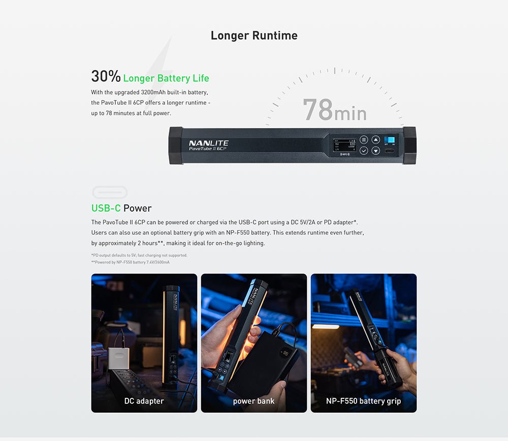NANLITE PavoTube II 6 CP LED Full-color Tube Light product view 7