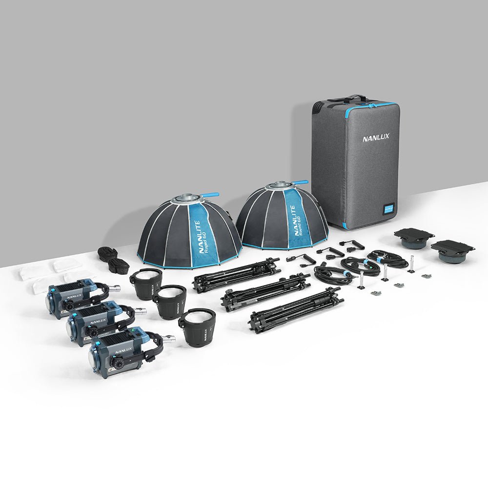 NANLUX Evoke 150C 3-Light Kit with Trolley Case