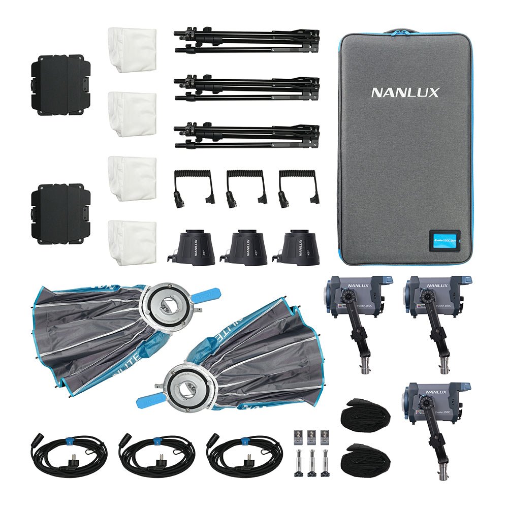 NANLUX Evoke 150C 3-Light Kit with Trolley Case product view 3