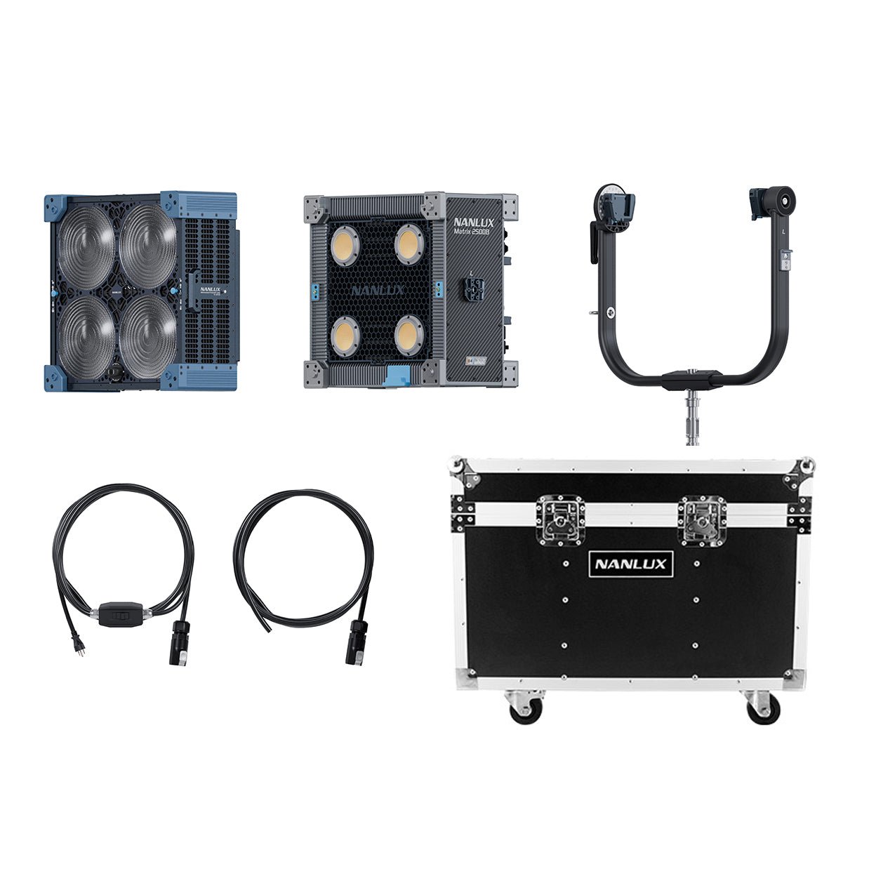 NANLUX Matrix 2500B LED Bi-color Multi-source Spot Light with Flight Case