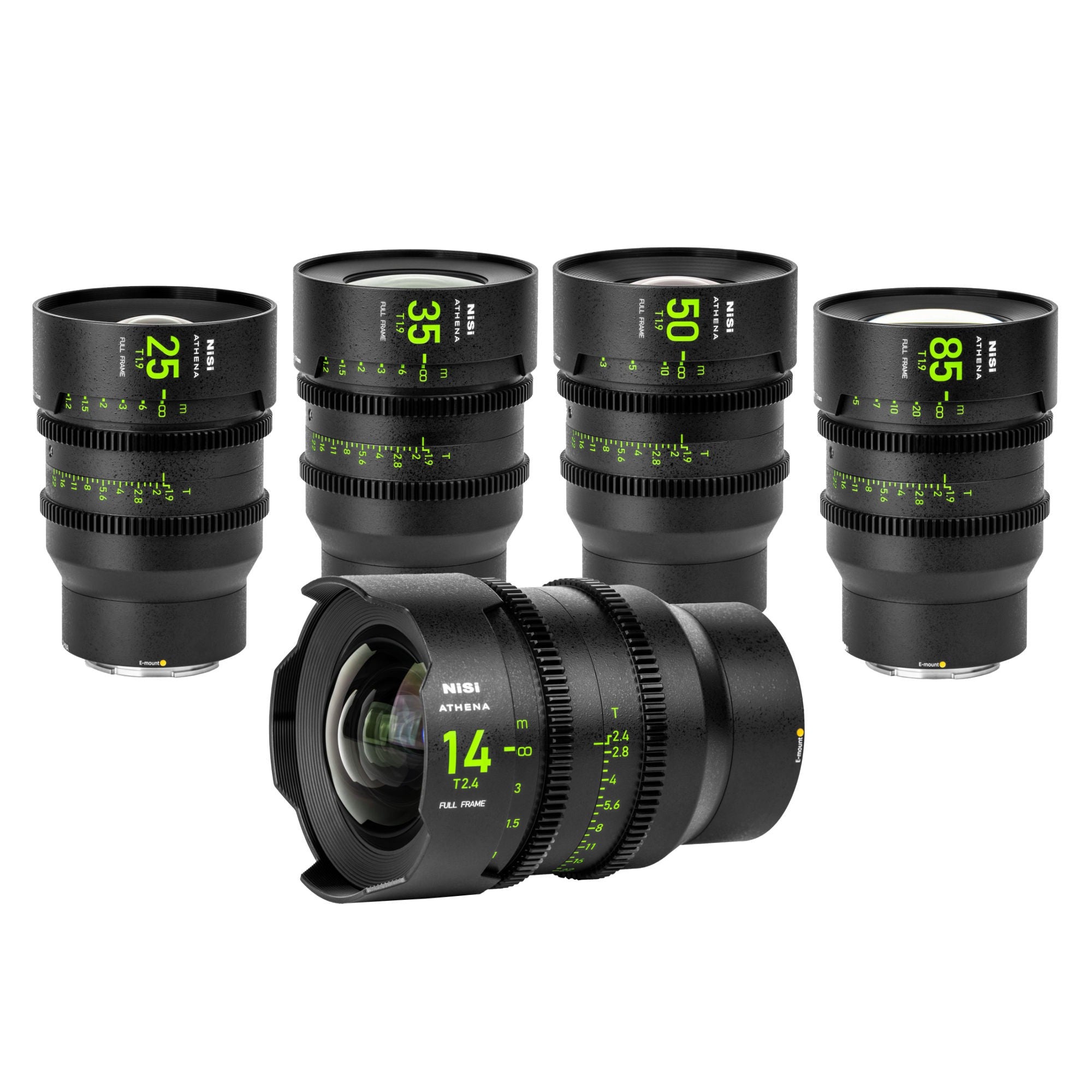 NiSi ATHENA PRIME 5-Lens Set (E Mount, No Drop-In Filter) - Film Gear Canada